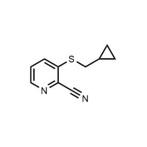 3-((Cyclopropylmethyl)thio)picolinonitrile|CS-1071436