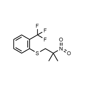 (2-Methyl-2-nitropropyl)(2-(trifluoromethyl)phenyl)sulfane|CS-1071439