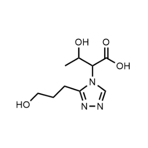 3-Hydroxy-2-(3-(3-hydroxypropyl)-4H-1,2,4-triazol-4-yl)butanoic acid|CS-1071532