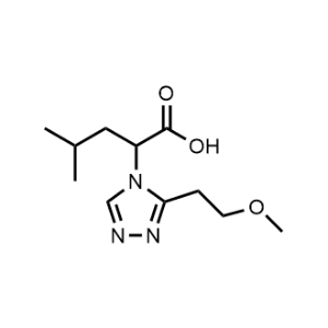 2-(3-(2-Methoxyethyl)-4H-1,2,4-triazol-4-yl)-4-methylpentanoic acid|CS-1071734