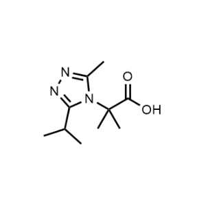 2-(3-Isopropyl-5-methyl-4H-1,2,4-triazol-4-yl)-2-methylpropanoic acid|CS-1071778