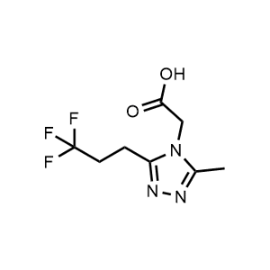 2-(3-Methyl-5-(3,3,3-trifluoropropyl)-4H-1,2,4-triazol-4-yl)acetic acid|CS-1071811