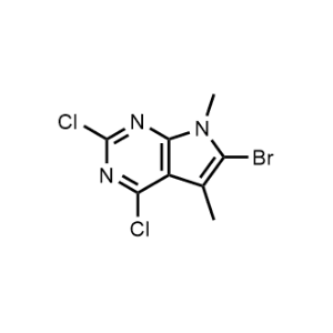 6-Bromo-2,4-dichloro-5,7-dimethyl-7H-pyrrolo[2,3-d]pyrimidine|CS-1071957