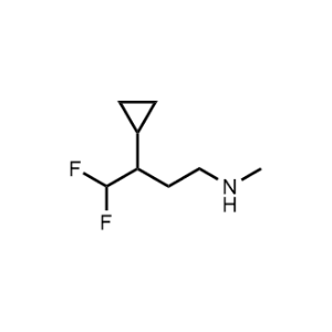 3-Cyclopropyl-4,4-difluoro-N-methylbutan-1-amine|CS-1072133