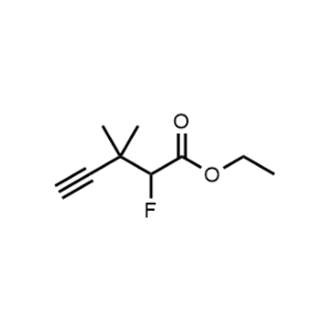 Ethyl 2-fluoro-3,3-dimethylpent-4-ynoate|CS-1072186