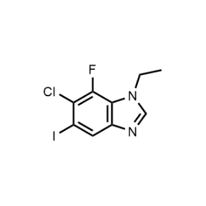 6-Chloro-1-ethyl-7-fluoro-5-iodo-1H-benzo[d]imidazole|CS-1072322