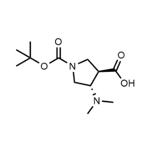 (3R,4S)-1-(Tert-butoxycarbonyl)-4-(dimethylamino)pyrrolidine-3-carboxylic acid|CS-1072392