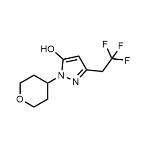 1-(Tetrahydro-2H-pyran-4-yl)-3-(2,2,2-trifluoroethyl)-1H-pyrazol-5-ol|CS-1072395
