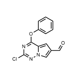 2-Chloro-4-phenoxypyrrolo[2,1-f][1,2,4]triazine-6-carbaldehyde|CS-1073020