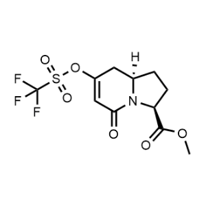 Methyl (3S,8aR)-5-oxo-7-(((trifluoromethyl)sulfonyl)oxy)-1,2,3,5,8,8a-hexahydroindolizine-3-carboxylate|CS-1073332