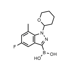 (5-Fluoro-7-methyl-1-(tetrahydro-2H-pyran-2-yl)-1H-indazol-3-yl)boronic acid|CS-1073354
