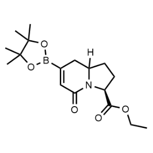 Ethyl (3S)-5-oxo-7-(4,4,5,5-tetramethyl-1,3,2-dioxaborolan-2-yl)-1,2,3,5,8,8a-hexahydroindolizine-3-carboxylate|CS-1073463