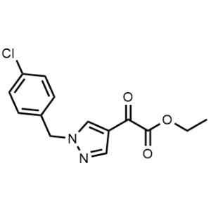 Ethyl 2-(1-(4-chlorobenzyl)-1H-pyrazol-4-yl)-2-oxoacetate|CS-1073520