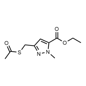 Ethyl 3-((acetylthio)methyl)-1-methyl-1H-pyrazole-5-carboxylate|CS-1073521