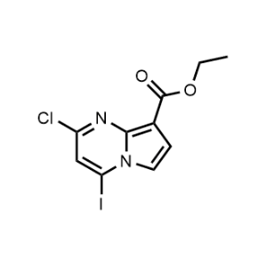 Ethyl 2-chloro-4-iodopyrrolo[1,2-a]pyrimidine-8-carboxylate|CS-1073529
