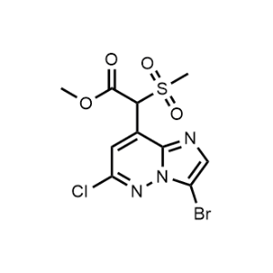 Methyl 2-(3-bromo-6-chloroimidazo[1,2-b]pyridazin-8-yl)-2-(methylsulfonyl)acetate|CS-1073539