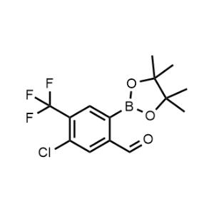 5-Chloro-2-(4,4,5,5-tetramethyl-1,3,2-dioxaborolan-2-yl)-4-(trifluoromethyl)benzaldehyde|CS-1073613