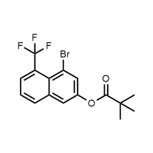 4-Bromo-5-(trifluoromethyl)naphthalen-2-yl pivalate|CS-1073776