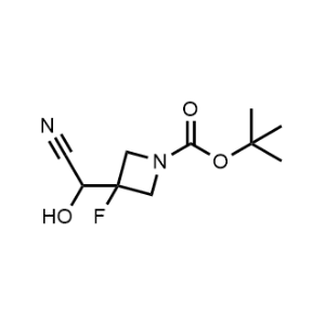 Tert-butyl 3-(cyano(hydroxy)methyl)-3-fluoroazetidine-1-carboxylate|CS-1073918