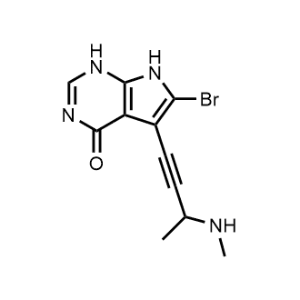 6-Bromo-5-(3-(methylamino)but-1-yn-1-yl)-1,7-dihydro-4H-pyrrolo[2,3-d]pyrimidin-4-one|CS-1074097