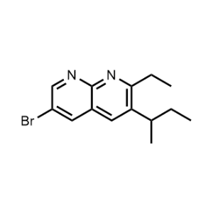 6-Bromo-3-(sec-butyl)-2-ethyl-1,8-naphthyridine|CS-1074174