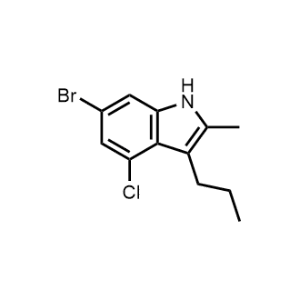 6-Bromo-4-chloro-2-methyl-3-propyl-1H-indole|CS-1074180