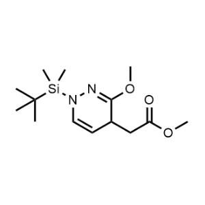 Methyl 2-(1-(tert-butyldimethylsilyl)-3-methoxy-1,4-dihydropyridazin-4-yl)acetate|CS-1074222