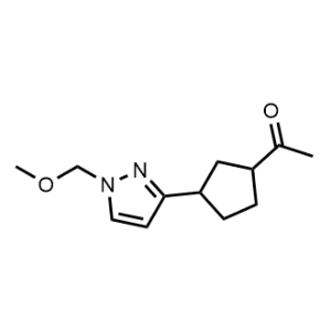 1-(3-(1-(Methoxymethyl)-1H-pyrazol-3-yl)cyclopentyl)ethan-1-one|CS-1074257