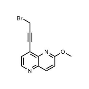 8-(3-Bromoprop-1-yn-1-yl)-2-methoxy-1,5-naphthyridine|CS-1074271