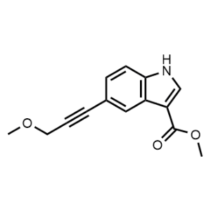 Methyl 5-(3-methoxyprop-1-yn-1-yl)-1H-indole-3-carboxylate|CS-1074287