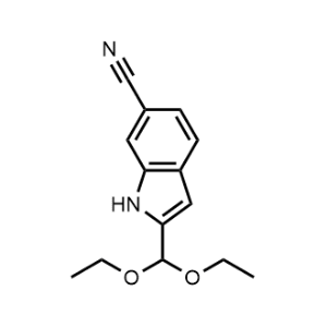 2-(Diethoxymethyl)-1H-indole-6-carbonitrile|CS-1074399