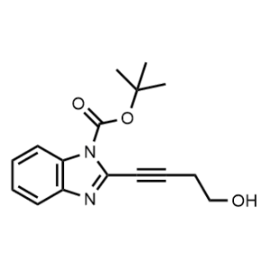 Tert-butyl 2-(4-hydroxybut-1-yn-1-yl)-1H-benzo[d]imidazole-1-carboxylate|CS-1074419