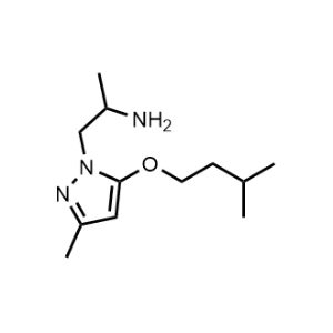 1-(5-(Isopentyloxy)-3-methyl-1H-pyrazol-1-yl)propan-2-amine|CS-1074437