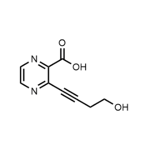 3-(4-Hydroxybut-1-yn-1-yl)pyrazine-2-carboxylic acid|CS-1074475