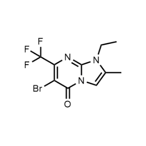 6-Bromo-1-ethyl-2-methyl-7-(trifluoromethyl)imidazo[1,2-a]pyrimidin-5(1H)-one|CS-1074510