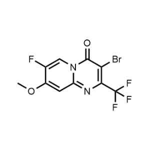 3-Bromo-7-fluoro-8-methoxy-2-(trifluoromethyl)-4H-pyrido[1,2-a]pyrimidin-4-one|CS-1074555