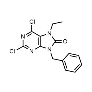 9-Benzyl-2,6-dichloro-7-ethyl-7,9-dihydro-8H-purin-8-one|CS-1074560