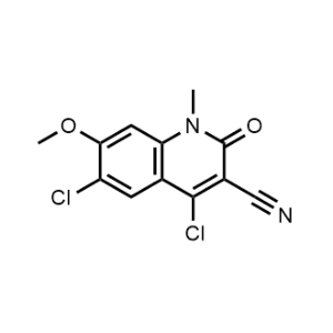 4,6-Dichloro-7-methoxy-1-methyl-2-oxo-1,2-dihydroquinoline-3-carbonitrile|CS-1074574