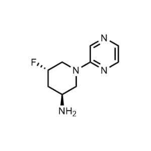 (3S,5S)-5-Fluoro-1-(pyrazin-2-yl)piperidin-3-amine|CS-1074787