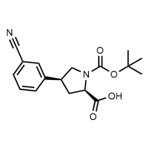 (2R,4S)-1-(Tert-butoxycarbonyl)-4-(3-cyanophenyl)pyrrolidine-2-carboxylic acid|CS-1074824