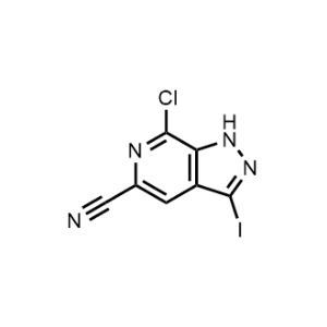 7-Chloro-3-iodo-1H-pyrazolo[3,4-c]pyridine-5-carbonitrile|CS-1075078