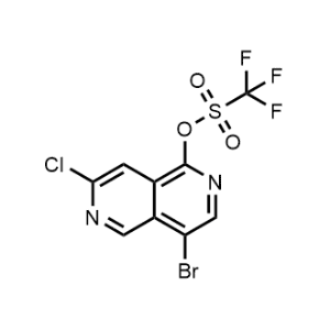 4-Bromo-7-chloro-2,6-naphthyridin-1-yl trifluoromethanesulfonate|CS-1075117