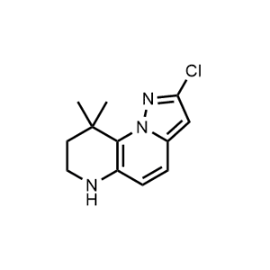 2-Chloro-9,9-dimethyl-6,7,8,9-tetrahydropyrazolo[1,5-a][1,5]naphthyridine|CS-1075152