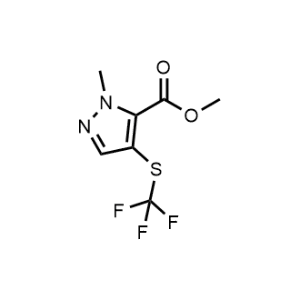 Methyl 1-methyl-4-((trifluoromethyl)thio)-1H-pyrazole-5-carboxylate|CS-1075158