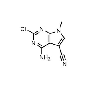 4-Amino-2-chloro-7-methyl-7H-pyrrolo[2,3-d]pyrimidine-5-carbonitrile|CS-1075161