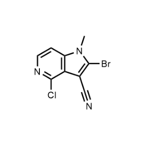2-Bromo-4-chloro-1-methyl-1H-pyrrolo[3,2-c]pyridine-3-carbonitrile|CS-1075162