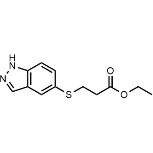 Ethyl 3-((1H-indazol-5-yl)thio)propanoate|CS-1075207