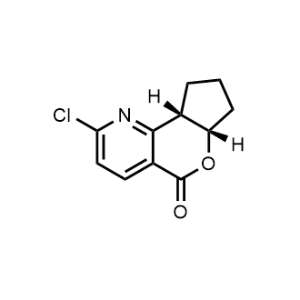 (6aS,9aS)-2-chloro-7,8,9,9a-tetrahydrocyclopenta[5,6]pyrano[4,3-b]pyridin-5(6aH)-one|CS-1075231