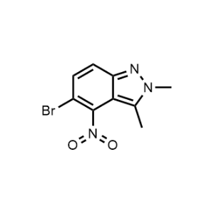 5-Bromo-2,3-dimethyl-4-nitro-2H-indazole|CS-1075240