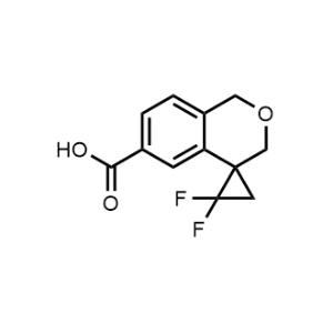 2,2-Difluorospiro[cyclopropane-1,4'-isochromane]-6'-carboxylic acid|CS-1075717